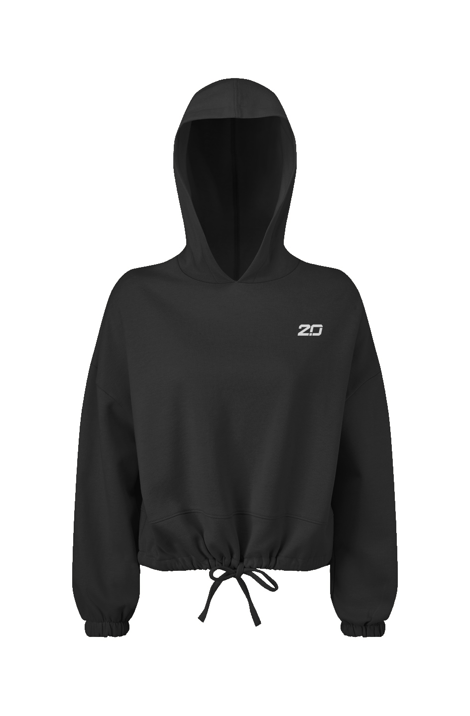 Cropped Oversize Hooded Sweatshirt